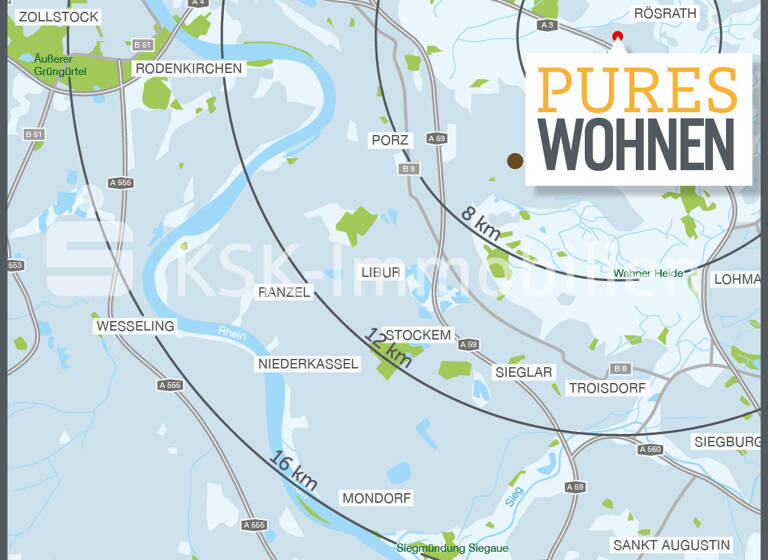 Wohnung zum Kauf - Neubau 559.000 € 3 Zimmer 102 m² Rösrath Rösrath / Kleineichen 51503