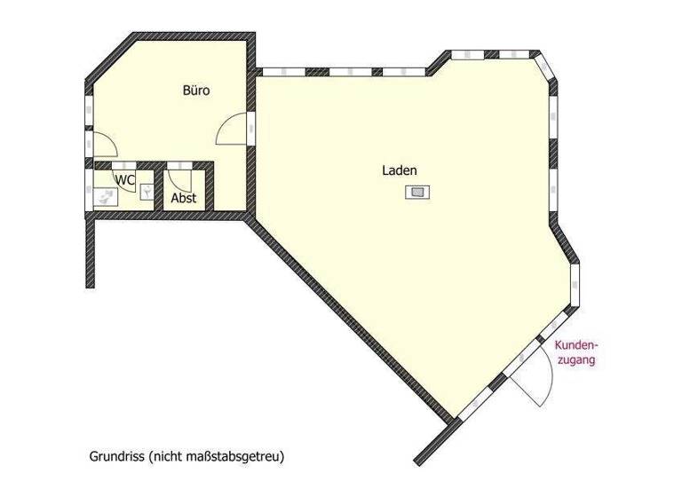 Verkaufsfläche zur Miete 1.050 € 60 m² Verkaufsfläche Stadtgebiet Göppingen 73033