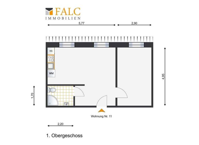Wohnung zum Kauf 129.500 € 2 Zimmer 43 m² 1. Geschoss Holxen Suderburg 29556