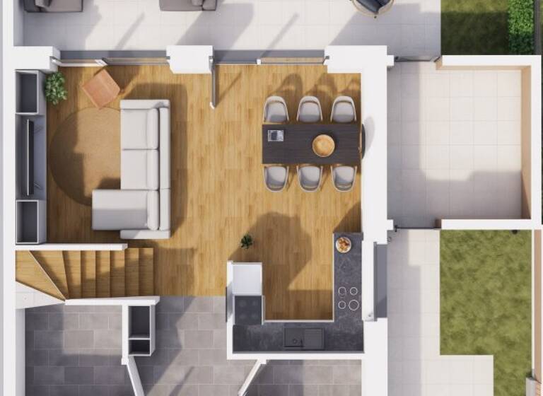 Doppelhaushälfte zur Miete - Erstbezug 1.370 € 3 Zimmer 109 m² Zemendorf 7023