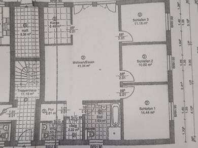 Wohnung zur Miete 700 € 4 Zimmer 100 m² 1. Geschoss Am Postbruch 3 Krukow Kuckssee 17217
