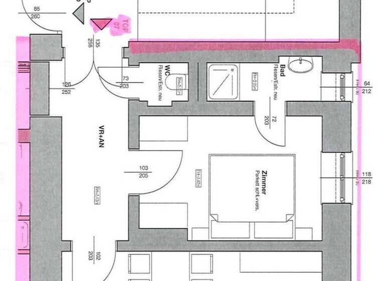 Wohnung zur Miete 707 € 2 Zimmer 39 m² 2. Geschoss Taborstraße 73 Leopoldstadt 1020