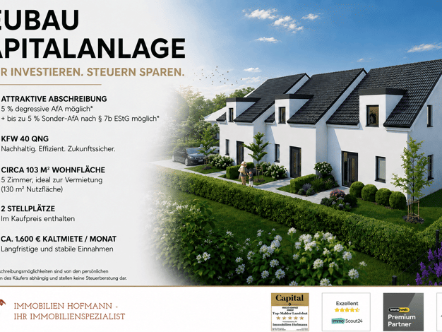 Reihenmittelhaus zum Kauf - Erstbezug 489.000 € 5 Zimmer 103 m² 166 m² Grundstück Baar Baar-Ebenhausen 85107