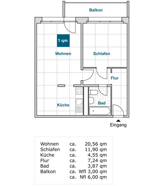 Wohnung zur Miete 397 € 2 Zimmer 50,6 m²<br/>Wohnfläche 4.<br/>Geschoss 22.01.2025<br/>Verfügbarkeit Berzdorfer Str. 28 Prohlis-Nord (Albert-Wolf-Platz) Dresden 01239