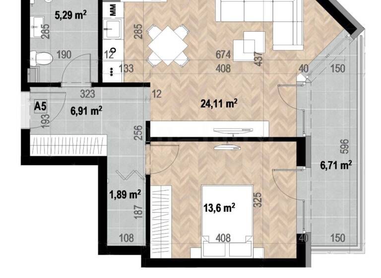 Studio zum Kauf 196.000 € 2 Zimmer 76,9 m² Sofia