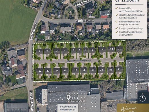 Grundstück zum Kauf als Kapitalanlage geeignet 1.450.000 € 11.880 m² Grundstück Bustedt Bünde 32257