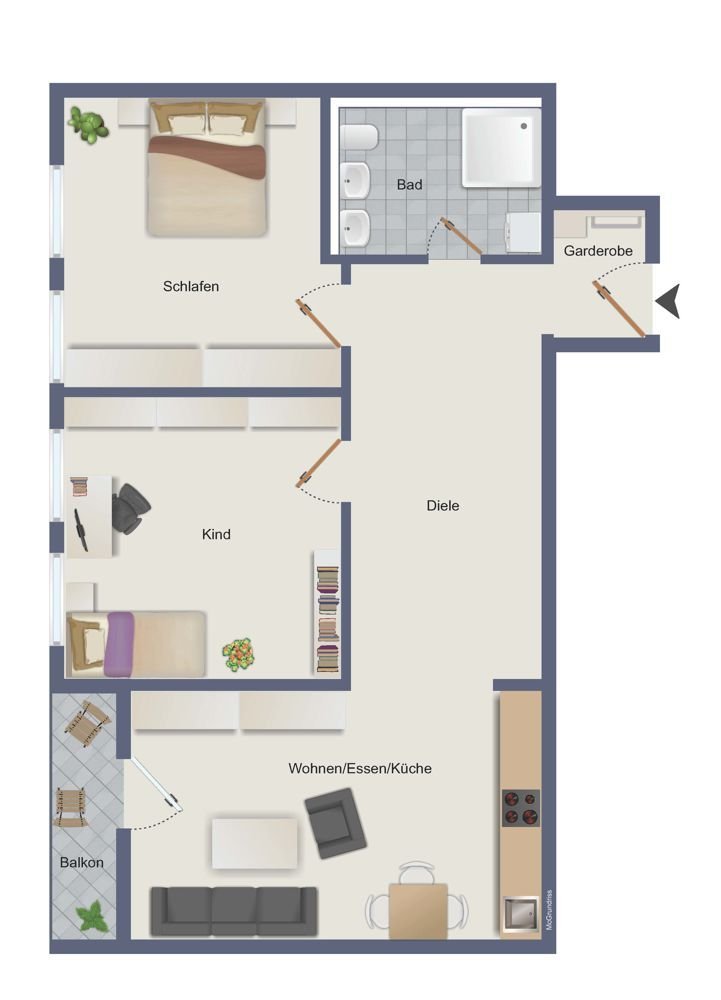 Wohnung zur Miete 795 € 3 Zimmer 84 m²<br/>Wohnfläche 01.04.2025<br/>Verfügbarkeit Schwabmünchen Schwabmünchen 86830