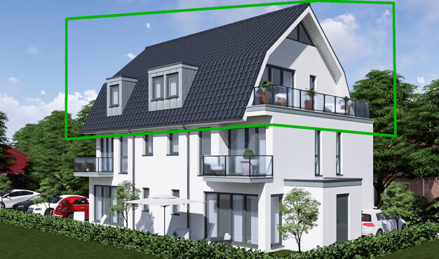 Penthouse zum Kauf provisionsfrei 494.500 € 2 Zimmer Dachgeschoss, 2. Geschoss Bad Zwischenahn I Bad Zwischenahn 26160