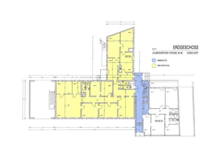Bürofläche zur Miete 7,80 € 264 m² Bürofläche Bilk Düsseldorf 40221