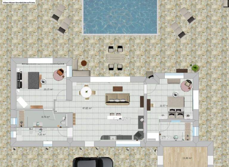 Villa zum Kauf 750.000 € 3 Zimmer 240 m² 1.166 m² Grundstück Pitsidia 70200