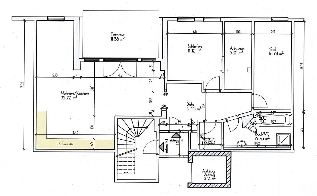 Wohnung zur Miete 799 € 3 Zimmer 94 m²<br/>Wohnfläche 3.<br/>Geschoss 01.04.2025<br/>Verfügbarkeit Robert-Koch-Straße 3 Schwarzenberg Schwarzenberg 08340