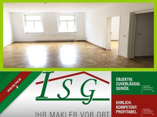 Wohnung zur Miete 380 € 2 Zimmer 66 m² 2. Geschoss frei ab sofort Mittweida 09648