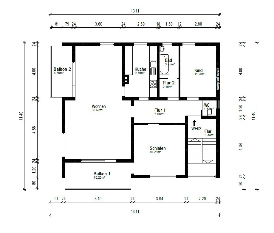 Mehrfamilienhaus zum Kauf 599.000 € 10 Zimmer 262,4 m²<br/>Wohnfläche 415 m²<br/>Grundstück Murr 71711