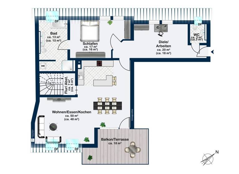 Maisonette zum Kauf - Erstbezug 805.000 € 4,5 Zimmer 156,7 m² 2. Geschoss Nieder-Saulheim Saulheim 55291