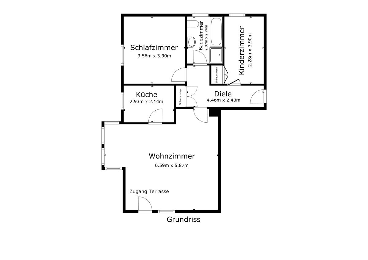 Wohnung zum Kauf 229.000 € 3 Zimmer 78 m²<br/>Wohnfläche Münzesheim Kraichtal 76703