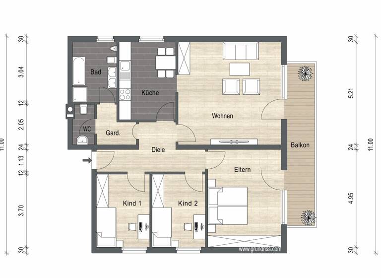 Wohnung zum Kauf 205.000 € 4 Zimmer 101,8 m² 2. Geschoss Neidenstein 74933