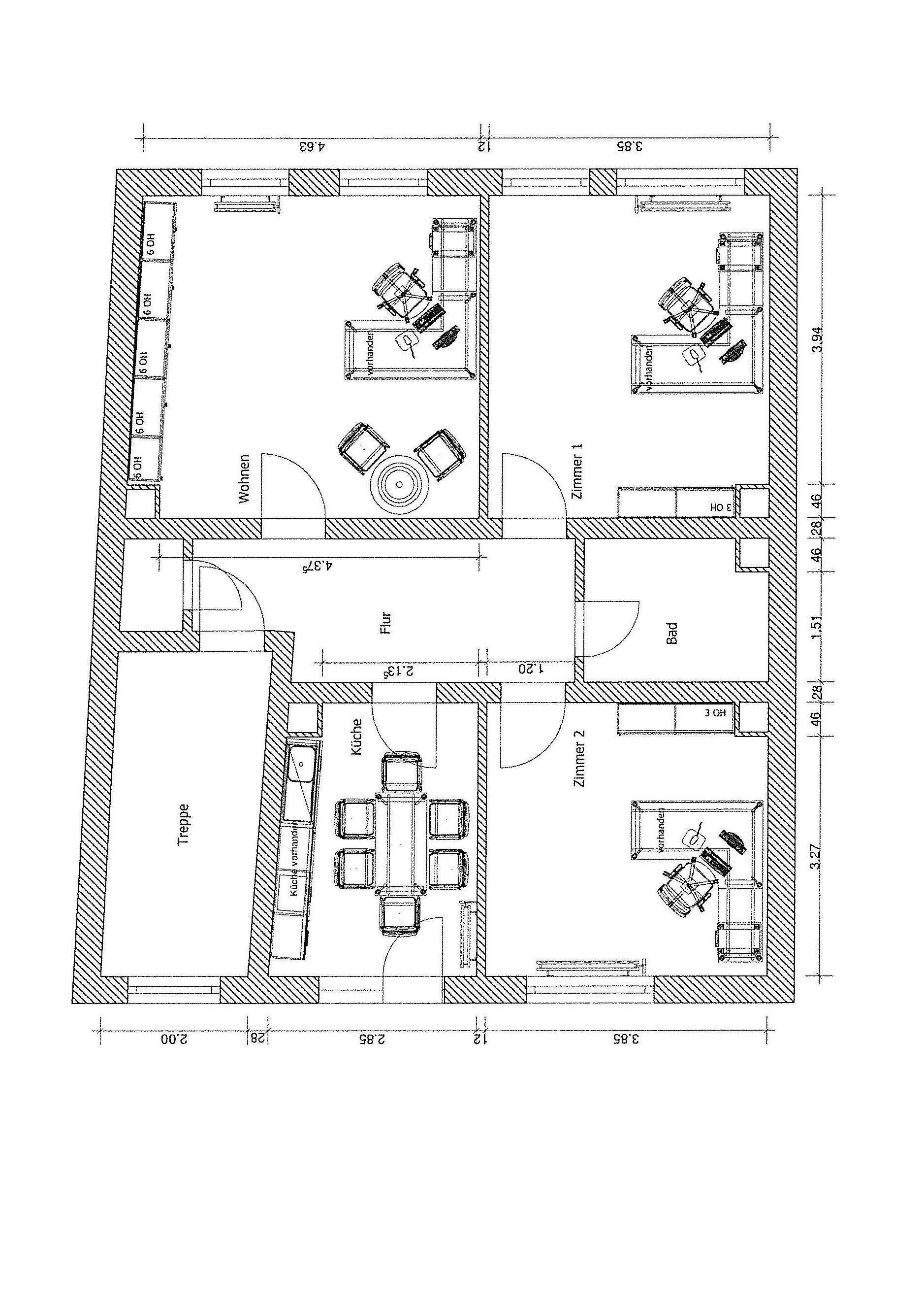 Wohnung zur Miete 1.060 € 3 Zimmer 80 m²<br/>Wohnfläche 3.<br/>Geschoss ab sofort<br/>Verfügbarkeit Karlstsraße 21 Altstadt / St. Lorenz Nürnberg 90403