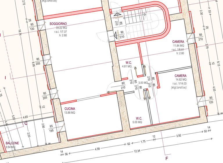 Wohnung zum Kauf 595.000 € 3 Zimmer 115 m² 1. Geschoss Località Modena Bardolino (VR) 37011