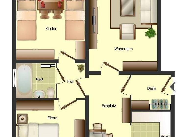 Wohnung zur Miete 649 € 3 Zimmer 69,1 m² 1. Geschoss frei ab 16.03.2026 Heinrich-Böll-Straße 177 Barmen Wuppertal 42277