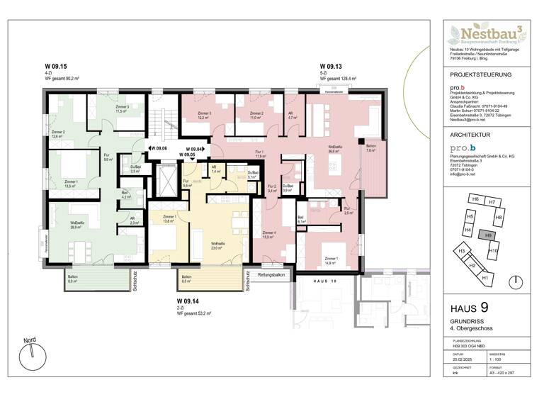 Wohnung zum Kauf provisionsfrei 377.500 € 2 Zimmer 53,2 m²<br/>Wohnfläche Dachgeschoss, 4.<br/>Geschoss ab sofort<br/>Verfügbarkeit Freiladestraße 12 Brühl Freiburg im Breisgau 79106