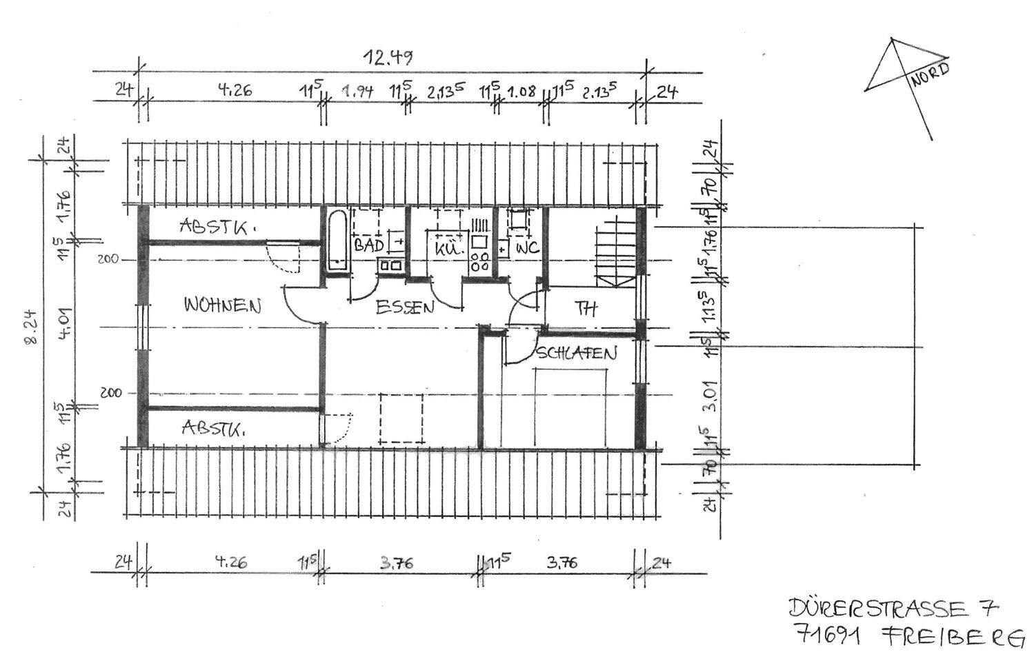 Wohnung zur Miete 480 € 2,5 Zimmer 43,7 m²<br/>Wohnfläche 01.01.2025<br/>Verfügbarkeit Beihingen Freiberg a.N. 71691