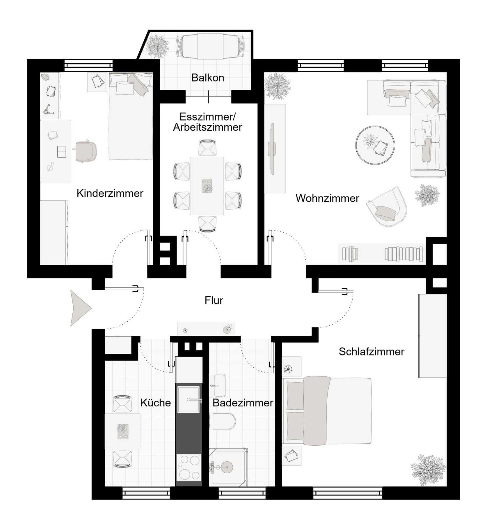 Wohnung zum Kauf 219.000 € 4 Zimmer 66,4 m²<br/>Wohnfläche Nikola Landshut 84034