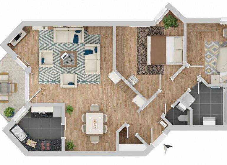 Wohnung zum Kauf 269.000 € 3 Zimmer 80 m² Geisingen Freiberg am Neckar 71691