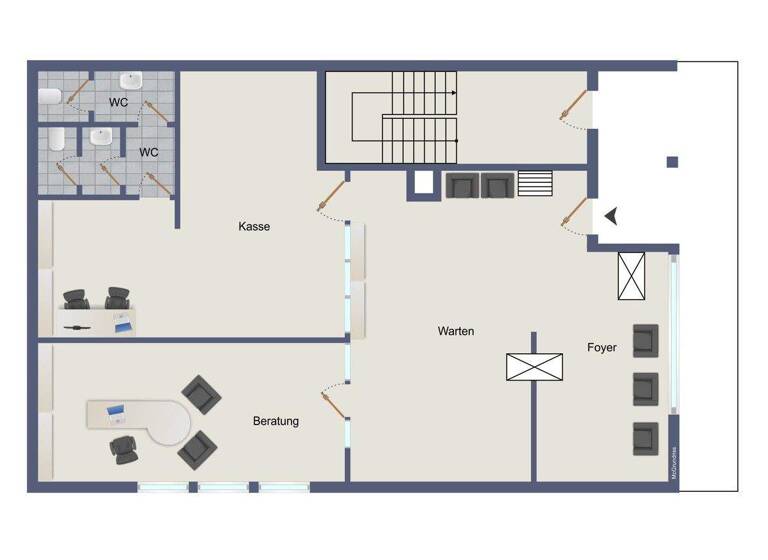 Bürofläche zum Kauf provisionsfrei 145.000 € 115 m² Bürofläche Dietlingen Keltern / Dietlingen 75210