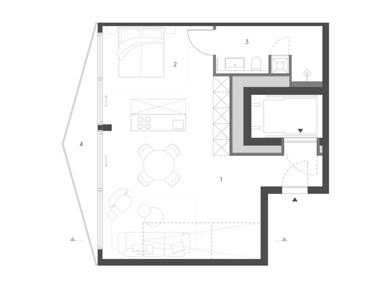 Studio zum Kauf 863.000 € 1 Zimmer 61 m² 5. Geschoss Mitte Berlin 10117