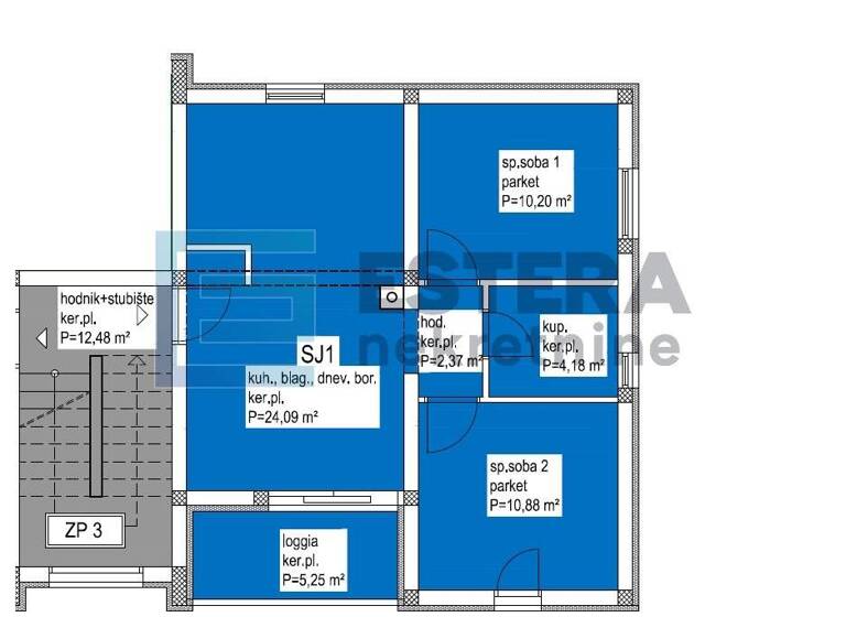 Wohnung zum Kauf 254.772 € 2 Zimmer 60 m² 1. Geschoss Biograd na Moru