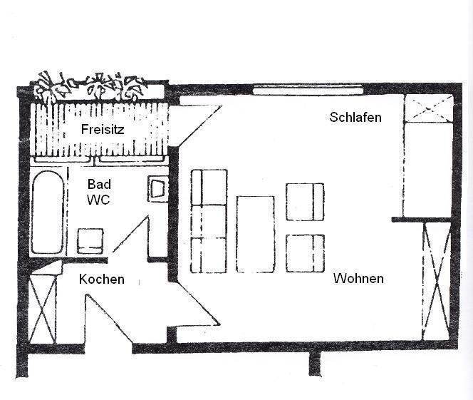 Wohnung zur Miete 450 € 1 Zimmer 40 m²<br/>Wohnfläche 10.<br/>Geschoss Weststadt Weinheim 69469