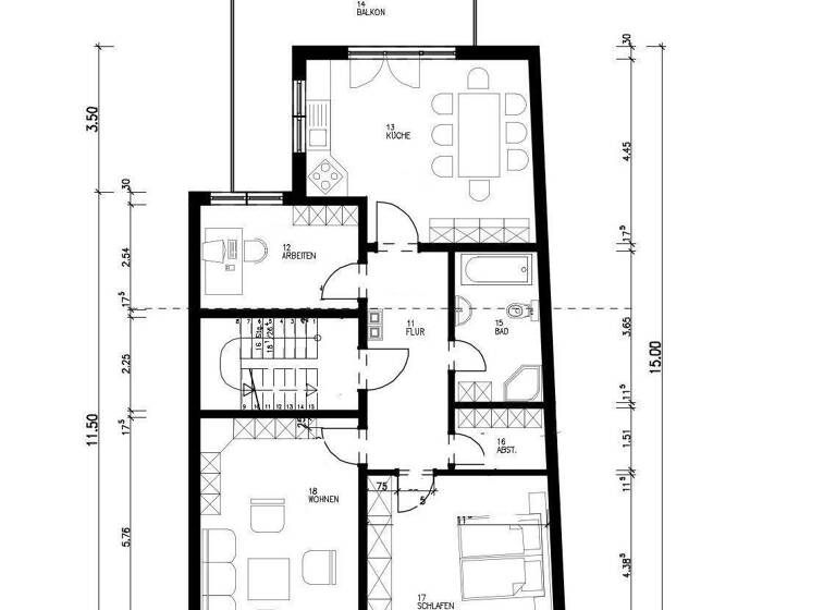 Wohnung zum Kauf 137.500 € 3 Zimmer 98 m² 2. Geschoss Wurzen 04808