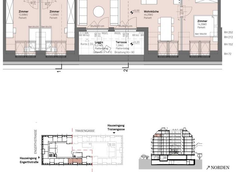 Wohnung zum Kauf - Erstbezug 804.800 € 4 Zimmer 103,3 m² 7. Geschoss frei ab 30.06.2028 Engerthstraße 111 Wien 1200