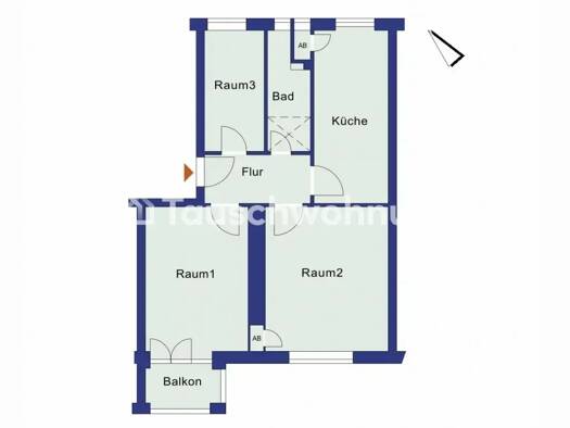 Wohnung zur Miete Tauschwohnung 466 € 2,5 Zimmer 63 m² EG Prenzlauer Berg Pankow 10409