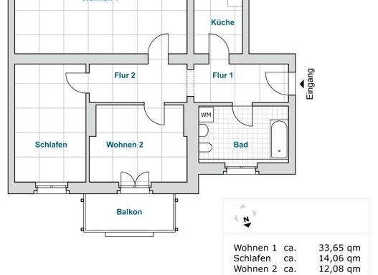 Wohnung zur Miete 683 € 3 Zimmer 94,6 m² 2. Geschoss frei ab 08.03.2026 Emerich-Ambros-Ufer 66 Cotta Dresden 01159