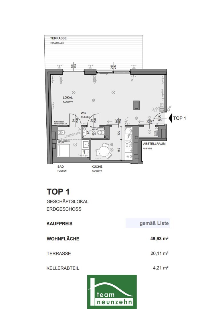 Büro-/Praxisfläche zum Kauf 363.000 € 1 Zimmer Sandleitengasse 64 Wien 1170