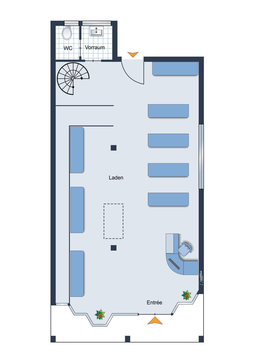 Laden zum Kauf 63 m²<br/>Verkaufsfläche Windmühlenplatz Bocholt 46399