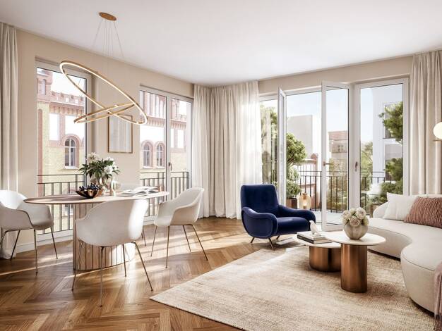 Wohnung zum Kauf - Neubau provisionsfrei 1.546.000 € 4 Zimmer 127,3 m² 3. Geschoss Schwiebusser Str. 17 Kreuzberg Berlin 10965