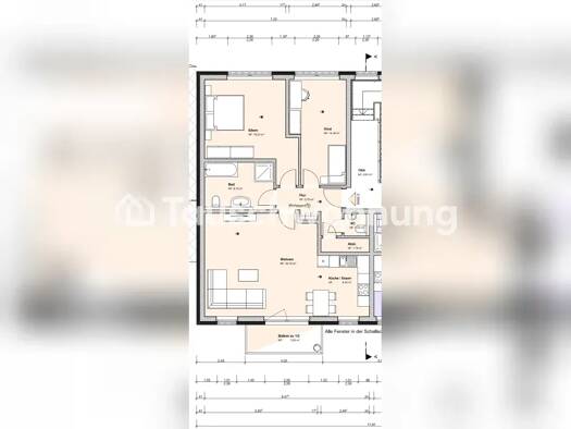 Wohnung zur Miete Tauschwohnung 1.000 € 3 Zimmer 93 m² 2. Geschoss Tegel Berlin 13403