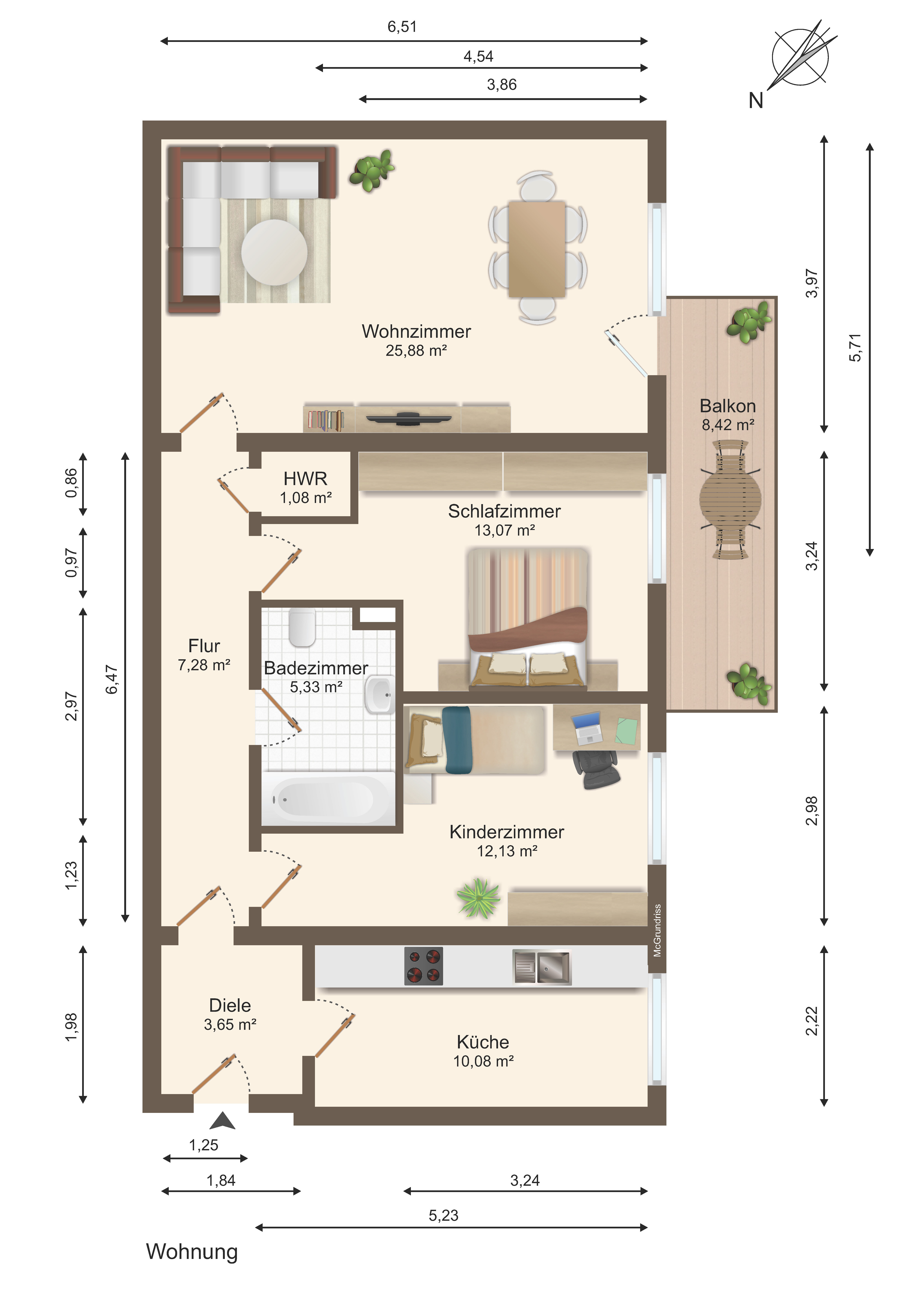 Wohnung zum Kauf 89.000 € 3 Zimmer 79,5 m²<br/>Wohnfläche Salzmannstraße Madgeburg 39112