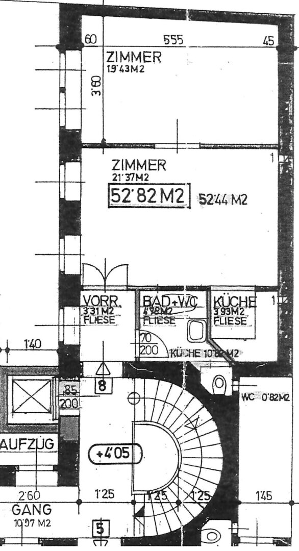 Wohnung zum Kauf 249.000 € 2 Zimmer 52,8 m²<br/>Wohnfläche 1.<br/>Geschoss Wien 1020