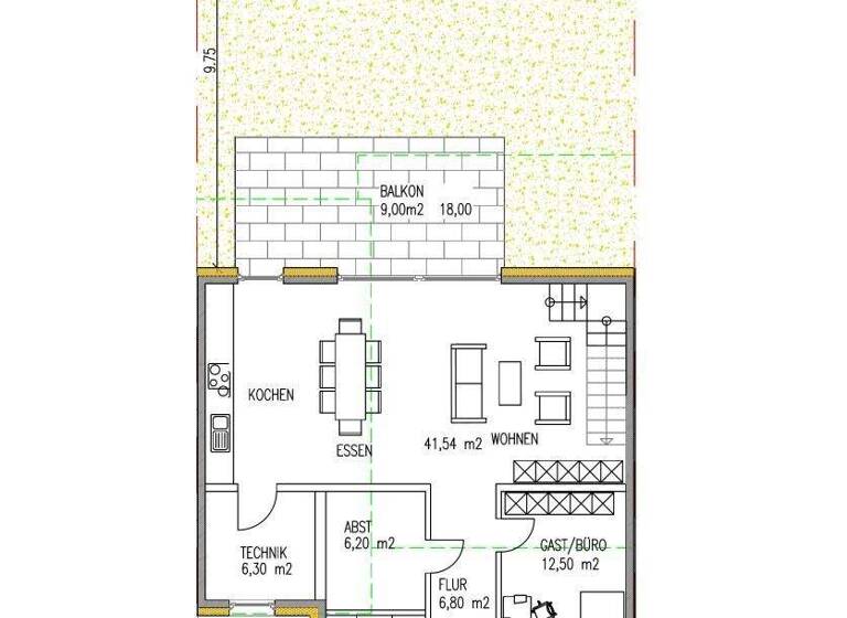 Reihenmittelhaus zum Kauf - Erstbezug provisionsfrei 790.000 € 6 Zimmer 154 m² 217 m² Grundstück Olewig Trier 54295