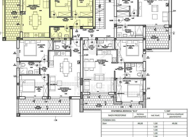 Wohnung zum Kauf - Erstbezug 240.000 € 3 Zimmer 61,3 m² 1. Geschoss Vodice