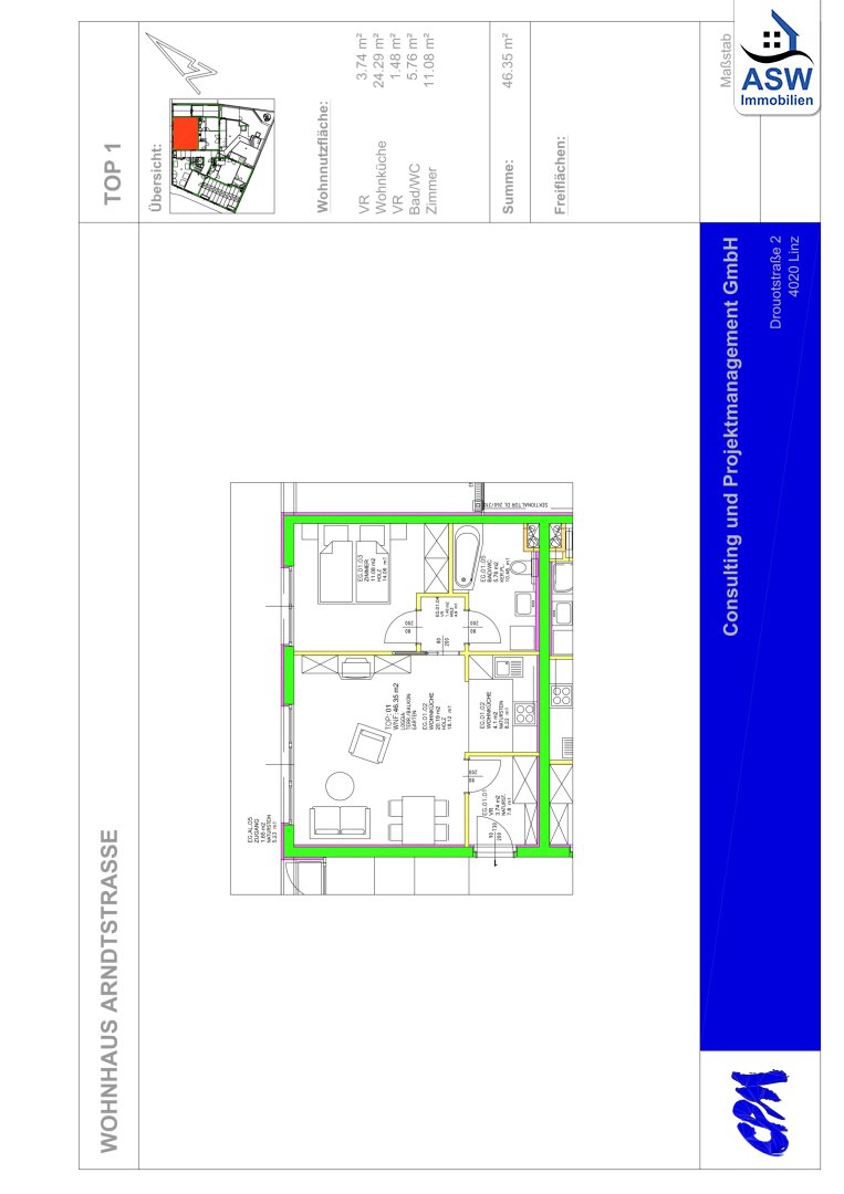 Büro-/Praxisfläche zum Kauf 155.000 € 2 Zimmer Arndtstraße Wien 1120