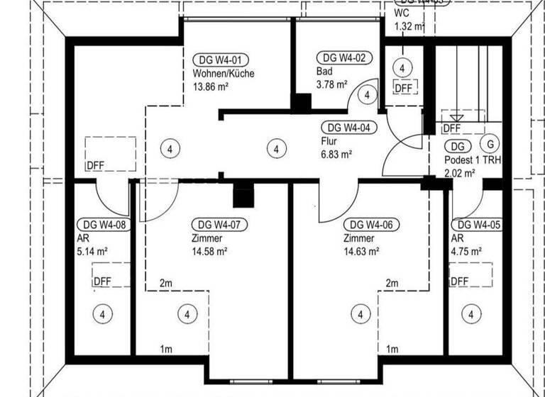 Wohnung zur Miete 700 € 2,5 Zimmer 65 m² 1. Geschoss frei ab 15.03.2026 Eutingen Eutingen- Pforzheim 75181