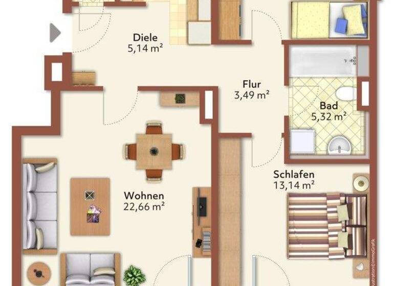 Wohnung zum Kauf 610.000 € 3 Zimmer 78,4 m² 3. Geschoss Unterhaching 82008
