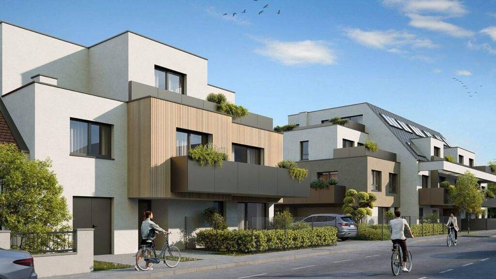 Reihenmittelhaus zum Kauf - Erstbezug 529.500 € 3 Zimmer 76,7 m² Franzosenweg 3-5 Wien 1100