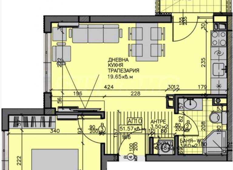 Studio zum Kauf 141.592 € 2 Zimmer 61,6 m² Burgas