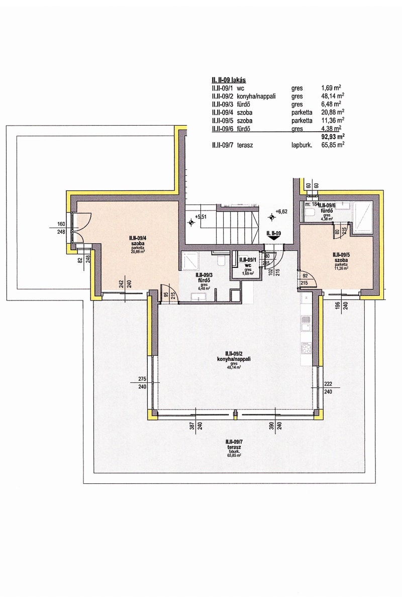 Wohnung zum Kauf provisionsfrei 512.200 € 3 Zimmer 92,9 m²<br/>Wohnfläche ab sofort<br/>Verfügbarkeit Keszthely 8360