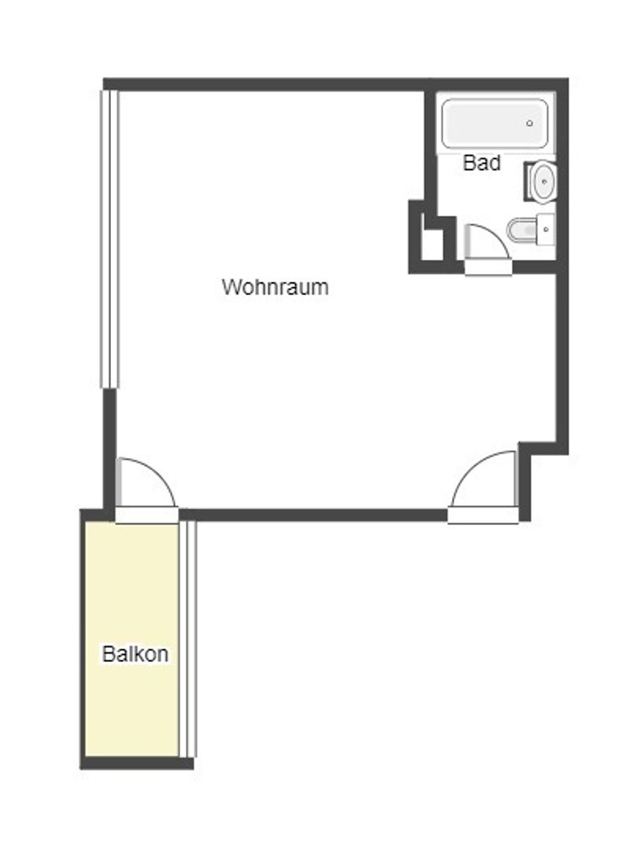 Immobilie zum Kauf als Kapitalanlage geeignet 119.000 € 1 Zimmer 31 m²<br/>Fläche Weststadt - Stadtviertel 031 Pforzheim 75172